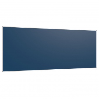 Langwandtafel, Stahlemaille blau, 120x300 cm HxB 